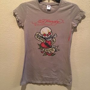 Ed Hardy | Death of Love Skull Tee